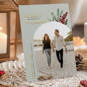 Merry And Soon To Be Married Christmas Save The Date