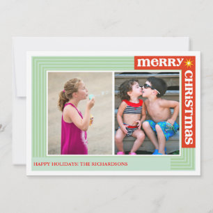 Merry Around x2 Holiday Card