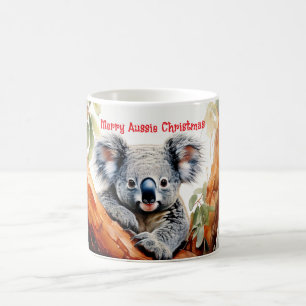 Merry Aussie Christmas Koala  Coffee Mug