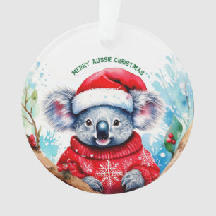 Merry Aussie Christmas Koala  Ornament