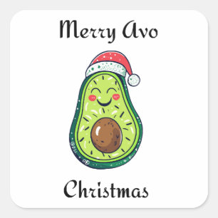 Merry Avo Christmas Square Sticker