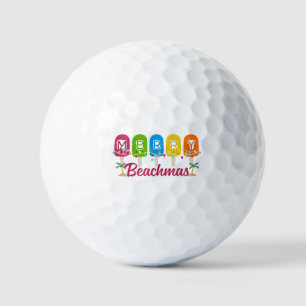 Merry Beachmas Christmas In July  Golf Balls