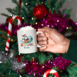 Merry Beachmas Santa Surfing Retro Design Coffee Mug<br><div class="desc">Merry Beachmas,  Santa surfin',  colourful retro typography.</div>