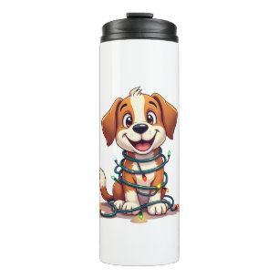 Merry Beagle Lights Thermal Tumbler