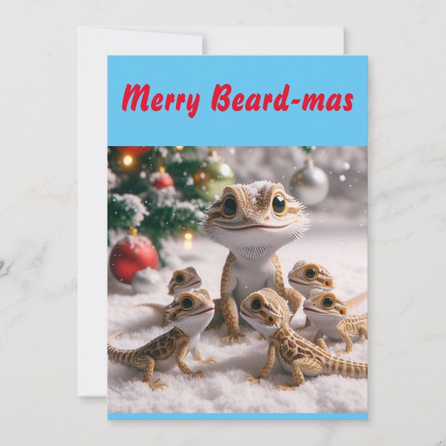 Merry Beard-mas Christmas Card (Front)