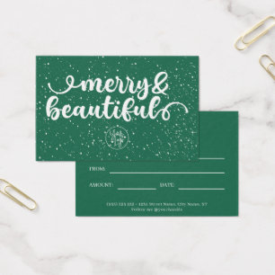 Merry & Beautiful Business Gift Certificate