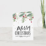Merry Berry Collection Holiday Card<br><div class="desc">Modern holiday card featuring hand drawn berries and pine needles.</div>