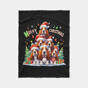 Merry Bet Hound Dogs Christmas Xmas Gifts Christma Fleece Blanket