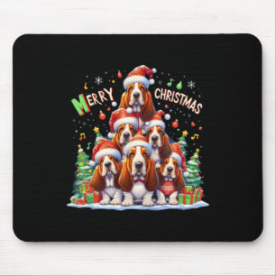Merry Bet Hound Dogs Christmas Xmas Gifts Christma Mouse Pad