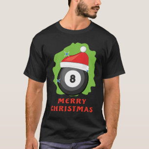 Merry Billiard Christmas - Funny T-Shirt