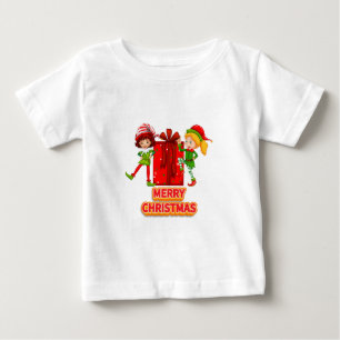 Merry Birthday and Happy Christmas 2023 Baby T-Shirt