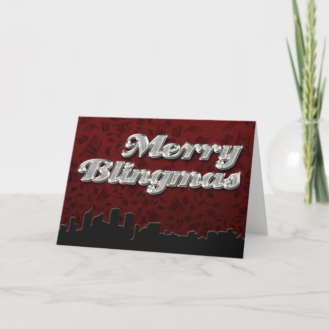Merry Blingmas Holiday Card (Front)