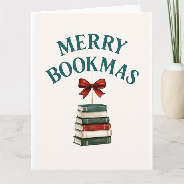 Merry Bookmas  Card (Front)