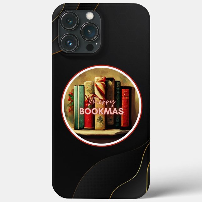 Merry Bookmas, Christmas School Librarian  Case-Mate iPhone Case (Back)