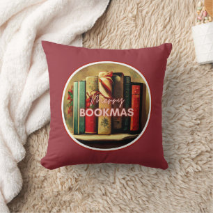 Merry Bookmas, Christmas School Library Cushion