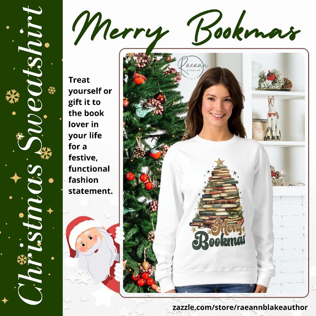 Merry Bookmas Christmas Sweatshirt (Creator Uploaded)