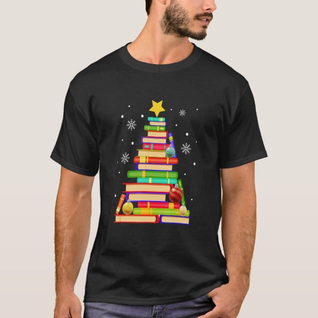 Merry Bookmas for Book T-Shirt (Front)