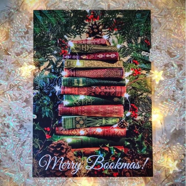 Merry Bookmas Holiday Card (Creator Uploaded)