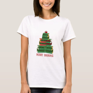 Merry Bookmas Holiday Christmas Book Lover Gift T-Shirt