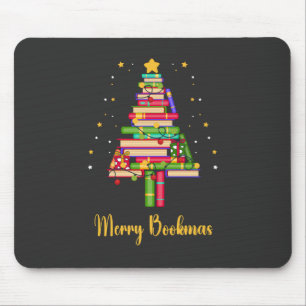Merry Bookmas Mouse Pad
