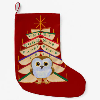 Merry Bookmas Small Christmas Stocking