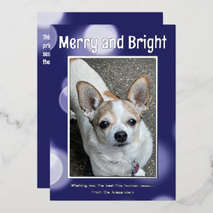Merry & Bright Blue and White