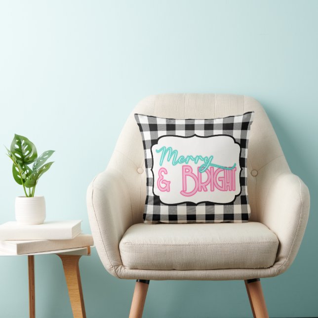 Merry & Bright Buffalo Plaid Cushion (Chair)