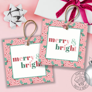 Merry & Bright Candy Cane Favour Tags