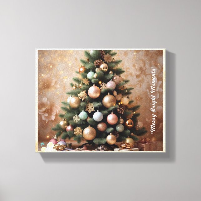 "Merry & Bright" Canvas Print (Front)