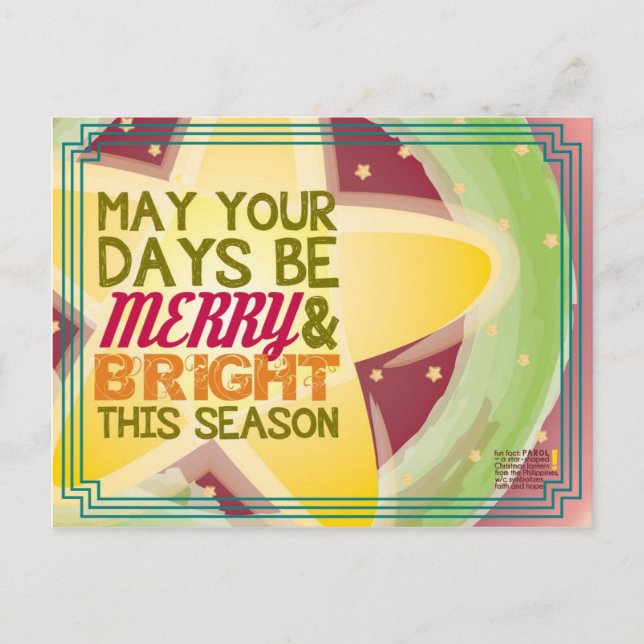 merry & bright Christmas card (Front)