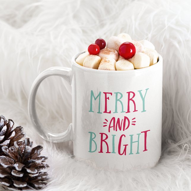 Merry & Bright Christmas Coffee Mug (Creator Uploaded)
