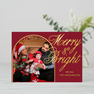 Merry & Bright Christmas Family Photo
