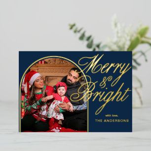 Merry & Bright Christmas Family Photo 