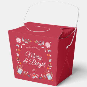 Merry & Bright Christmas Favour Box
