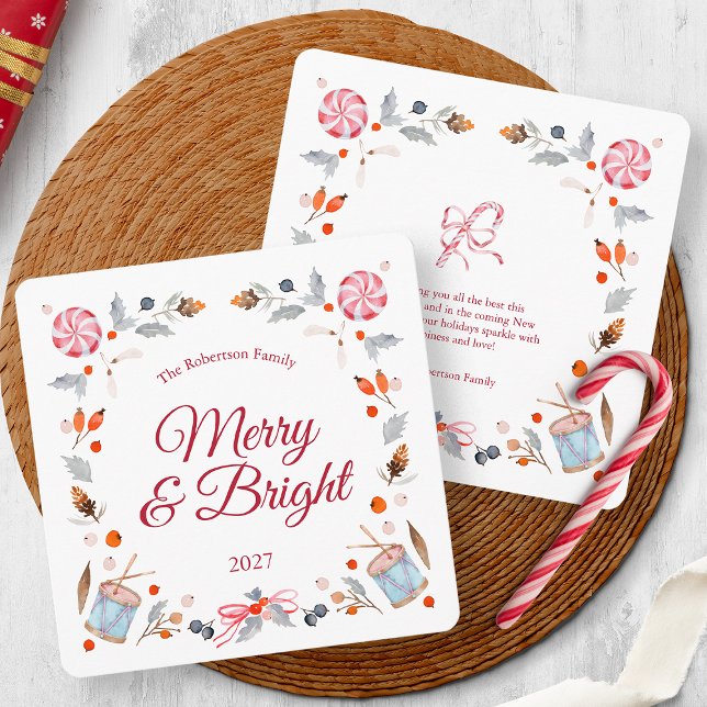 Merry & Bright Christmas Greeting Card (Creator Uploaded)