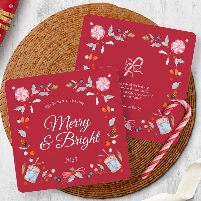Merry & Bright Christmas Greeting Card (Creator Uploaded)