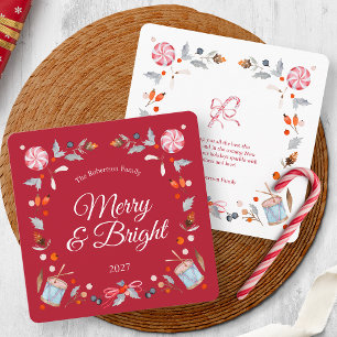 Merry & Bright Christmas Greeting Card