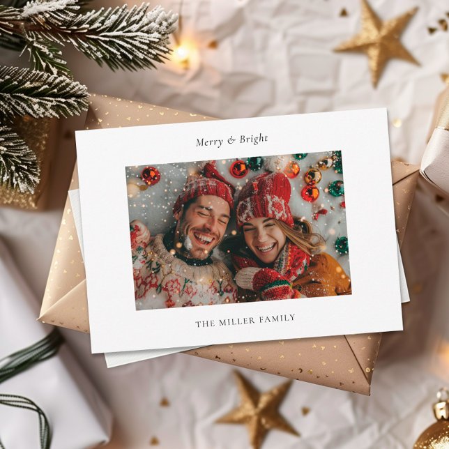 Merry & Bright Christmas Holiday Card (Creator Uploaded)