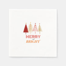Merry & Bright Christmas Napkins