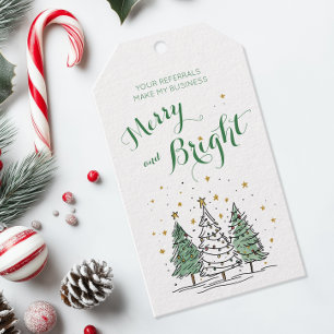 Merry & Bright Christmas Pop By Gift Tags