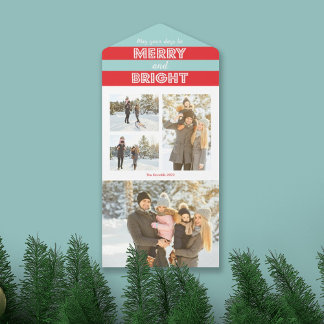 Merry & Bright Christmas Tri-Fold Cards