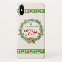 Merry & Bright Christmas Wreath