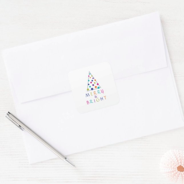 Merry & Bright Classic Round Sticker (Creator Uploaded)