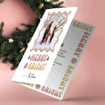 Merry & Bright Colourful Retro Fun Photo Christmas Holiday Card<br><div class="desc">Add a touch of nostalgia to your Christmas gifting with this retro Merry & Bright Photo Holiday Card design. Featuring colourful picture frame for your family photo, groovy fonts in festive red, green and pink colours which read 'Merry & Bright'. Add your custom message on the back and voila! your...</div>