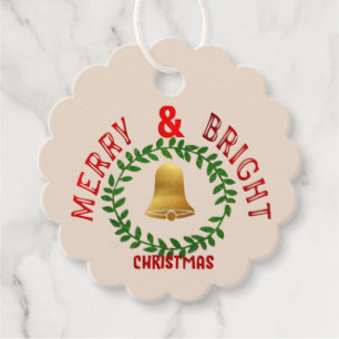 Merry & Bright Favour Tag