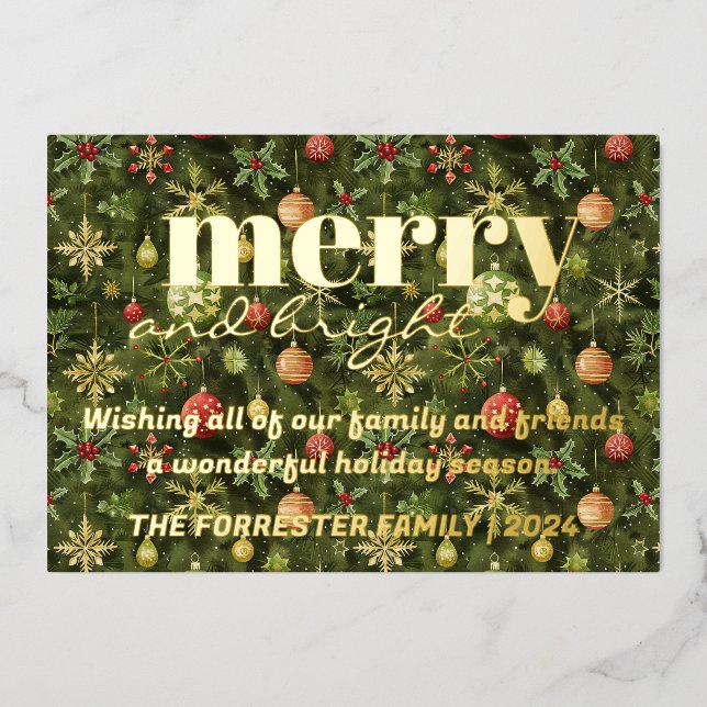 Merry Bright  green Christmas (Front)