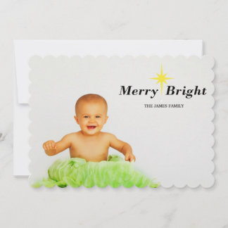 merry bright holiday card