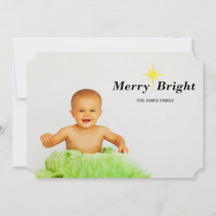merry bright holiday card