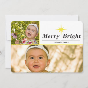 merry bright holiday card