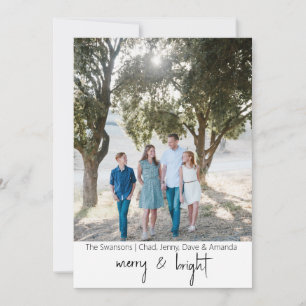 Merry & Bright Holiday Card